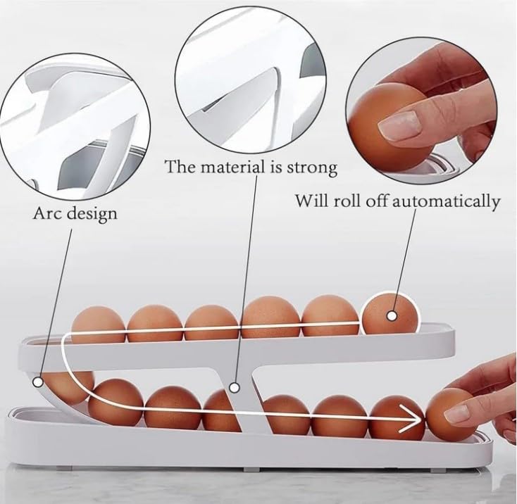 Elegant 2-Tier Egg Dispenser™